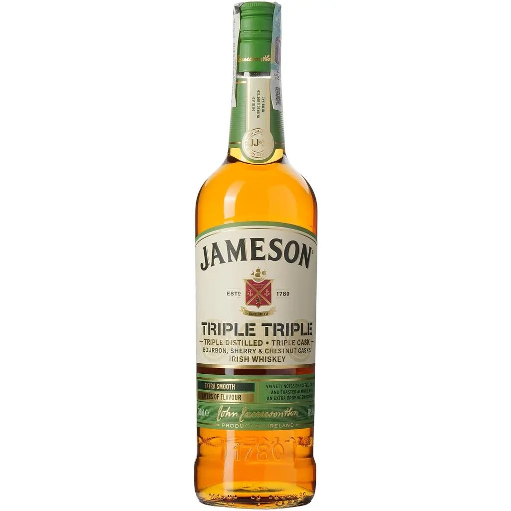 Віскі Jameson Triple Triple 40% 0.7 л